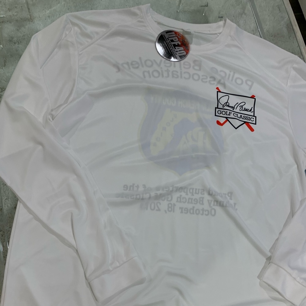 Johnny Bench long sleeve pullover Sun shirt Large